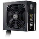 Fuente de Poder Cooler Master MWE Gold V2 650W, Cable poder Schuko. Negro
