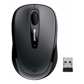 Mouse inalambrico Microsoft Mobile 3500, 1000 dpi, BlueTrack, Gris, Receptor USB.