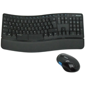 Kit Teclado y Mouse inalambrico Microsoft Sculpt Comfort Desktop, Receptor USB, Negro.