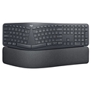 Teclado Inalámbrico Logitech Ergo K860, RF Wireless / Bluetooth, Negro. Español