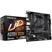 Placa Gigabyte A520M DS3H (rev. 1.0), AM4, DDR4, HDMI, DVI-D, DP, HD Audio.