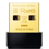 Adaptador de Red TP-Link USB Archer T2U Nano, Inalámbrico, WLAN, 633 Mbit/s, 2.4/5GHz