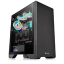 Case Thermaltake S300 TG con Ventana, Mid Tower, ATX/Micro ATX/Mini-ITX, USB 2.0/3.0, sin Fuente, Negro