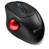 Mouse Klip Xtreme ErgoBall, inalámbrico, de 400 a 4800 DPI, 7 botones, 2.4 GHz. Negro