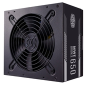 Fuente de Poder Cooler Master MWE V2 650W, 80 Plus Bronze. Cable poder Schuko. Negro