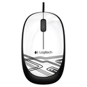 Mouse óptico Logitech M105, 1000 dpi, Blanco, interfaz USB