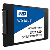 Disco Sólido Western Digital Blue SSD, 250GB, SATA 6Gb/s, 2.5", 7mm.