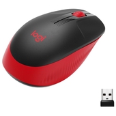 Mouse Inalámbrico Logitech M190, RF, 1000 DPI, Rojo