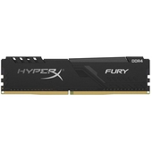 Memoria Kingston HyperX Fury Black, 16GB, DDR4, 2666 MHz, PC4-21300, CL16, 1.2V.