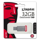 Memoria USB Kingston DataTraveler 50, 32GB, USB 3.1 / 3.0, Rojo