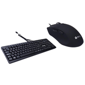 Combo Teclado y Mouse Teros TE4060N, USB, acabado elegante, Negro, Español, Óptico.