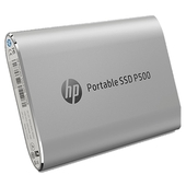 Disco duro externo estado sólido HP P500, 500GB, USB 3.1 Tipo-C, Plata