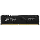 Memoria Ram Kingston Fury Beast Black DDR4, 3000MHz, 16GB, Non ECC, CL16, XMP