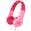 Auriculares con Microfono para niños Motorola Squads 200, Flexibles, Plug 3.5mm, Rosado.