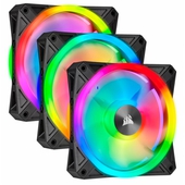 Kit x3 Fan Corsair Triple QL120 RGB, 12cm, 525 - 1500 ±10% RPM, 6V, 13.2V, PWM Control.
