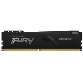 Memoria Ram Kingston Fury Beast DDR4, 3200MHz, 16GB, Non ECC, CL16, XMP