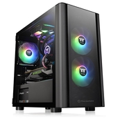 Case Thermaltake V150 TG con Ventana, Micro Tower, Micro ATX/Mini ITX, USB 3.0, Sin Fuente, Negro