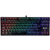 Teclado Gamer Teros TE-4150, Mecánico, Multimedia, RGB, USB.
