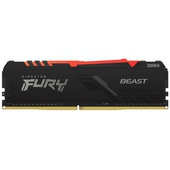 Memoria Ram Kingston Fury Beast RGB DDR4, 2666MHz, 16GB, Non-ECC, CL16, XMP