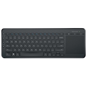 Teclado inalambrico Microsoft All in One Media, receptor USB, Multimedia 2.4GHz, touchpad.