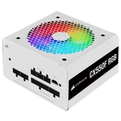 Fuente de Poder Corsair CX550F, RGB 80 Plus Bronze, 24-pines ATX, 120mm, 550W, Blanco