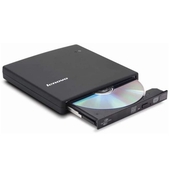 Grabador Externo Lenovo DVD+RW 8x, 7XA7A05926, USB 2.0, Negro