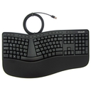 Teclado Microsoft Ergonomico LXM-00003, USB, Negro, Multimedia
