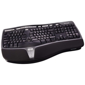 Teclado Microsoft Natural Ergonomic 4000, USB, Español, Negro, Multimedia.