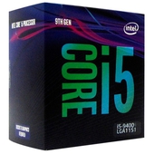 Procesador Intel Core i5-9400, 2.90 GHz, 9 MB Caché L3, LGA1151, 65W, 14 nm.