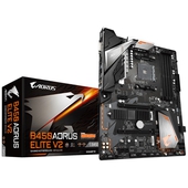 Placa Gigabyte Aorus ATX B450 Elite V2, S-AM4, AMD B450, HDMI, 128GB DDR4 para AMD.