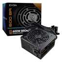 Fuente de Poder Evga 600 BA, 600W, 80 Plus Bronze, 120V AC / 230V AC