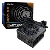 Fuente de Poder Evga 600 BA, 600W, 80 Plus Bronze, 120V AC / 230V AC