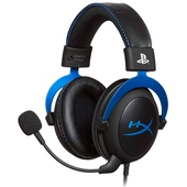 Auriculares Kingston HyperX Cloud Para PlayStation 4, micrófono, conector 3.5mm, Negro / Azul.