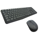 Kit Teclado y Mouse inalámbrico Logitech MK235, Receptor USB, Negro, 2.4GHz.