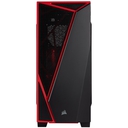 Case Gamer Corsair Carbide Series SPEC-04, Mid Tower, ATX, Negro / Rojo, USB 3.0, Audio.