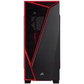 Case Gamer Corsair Carbide Series SPEC-04, Mid Tower, ATX, Negro / Rojo, USB 3.0, Audio.