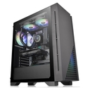 Case Thermaltake H330, Mid-Tower, ATX/micro ATX/Mini-ITX, USB 2.0/3.0, sin Fuente, Negro
