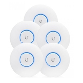 Access Point Ubiquiti UniFi AC LR, Inalámbrico, 1000 Mbit/s, 2.4/5GHz, 1 Antena de 3dBi, (Kit de 5 Piezas) No incluye Adaptador PoE