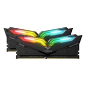 Kit de Memorias T-Force Night Hawk RGB, 16GB (8GB x2), DDR4, 3200 MHz, CL-16, 1.35v