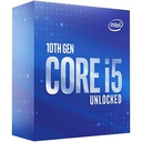 Procesador Intel Core i5-10600KF, 4.10 GHz, 12 MB Caché L3, LGA1200, 125W, 14 nm.