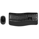 Kit Teclado y Mouse inalámbrico Microsoft Confort Desktop 5050, Ergonómico, Receptor USB, 2.4 GHz.