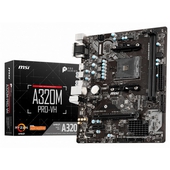 Placa MSI Micro ATX A320M PRO-VH, AM4, AMD A320, HDMI, 64GB DDR4, USB 3.0