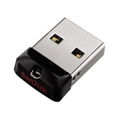 Memoria USB SanDisk Cruzer Fit, 32GB, USB 2.0, Negro