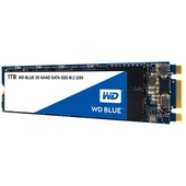 Disco Duro Sólido Western Digital WD Blue SSD, 1TB, M.2 2280, SATA 6.0 Gbps.