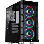 Case Corsair Inteligente iCUE 465X RGB, Mid Tower, ATX, USB 3.1 Tipo-A, Negro