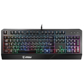 Teclado Gamer MSI VIGOR GK20 RGB, USB 2.0, multicolor estático, INGLES