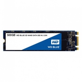Disco Duro Sólido Western Digital Blue SSD, 500GB, SATA 6.0 Gbps, M.2 2280, 3D NAND.