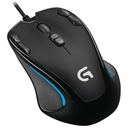 Mouse Gamer Logitech G300S, DPI 2500, USB, 9 botones, negro.
