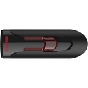 Memoria USB SanDisk Cruzer Glide, 32GB, USB 3.0, Negro, Rojo