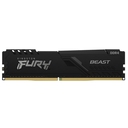 Memoria Ram Kingston Fury Beast, 8GB, DDR4 2666 MHz, PC4-21300, CL16, 1.2V.